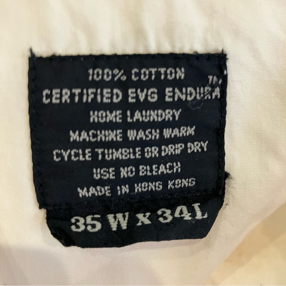 Vintage Evergreen Special Selection Endura Luxury Process Chino Pants Mens 35x34 - Picture 10 of 11